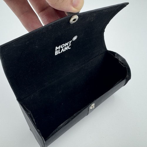 Vintage Montblanc Black Leather Eyeglasses Sunglasses Case - Picture 5 of 10