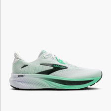 BROOKS Men's Shoes Ghost 18 - 183 - White/Spring Bud/Spruce NEW