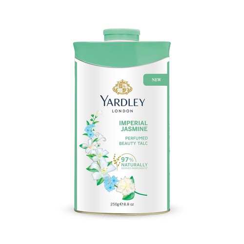 Talc parfumé au jasmin Yardley London en poudre - 250 g. 8,8 onces (paquet de 1)