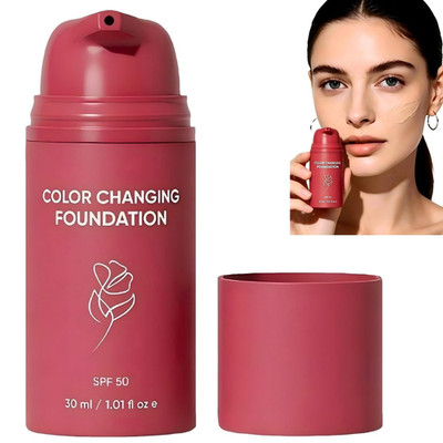 Korean Color Changing Foundation, Automatically Adjusts Liquid Foundation,Deep H