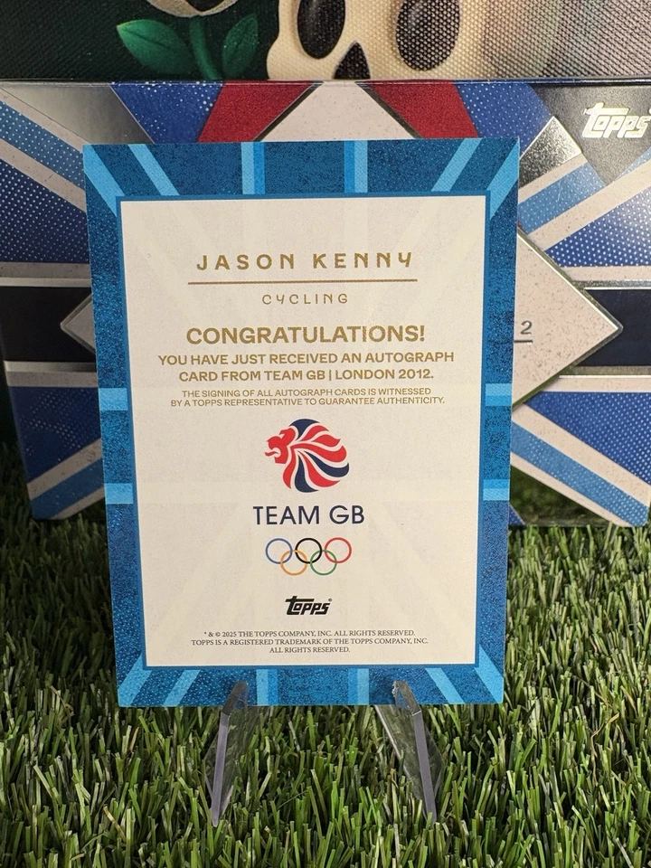 Jason Kenny Auto /99. Topps Team GB London Olympics 2012 - Image 2 of 2