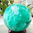 23.02LB Natural Green Fluorite Crystal Ball Sphere Polished Healing Decor Gift — photo 7