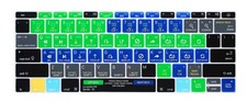 Shortcuts Hotkey Silicone Keyboard Cover Protective Skin for MacBook Pro 13 i...