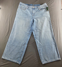 NEW Wild Fable Women's Low-Rise Baggy Jeans Blue Denim Size 17 Length 31 - NWT