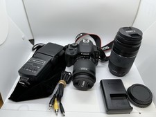 Canon EOS Rebel SL1 Digital Camera 2 Lenses EF  EF-S Flash Charger Case Strap