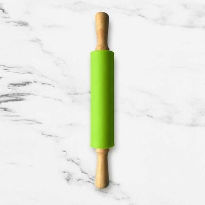 Silicone Dough Rolling Pin Non Stick Pizza Cookie Pastry Baking Kitchen Tool