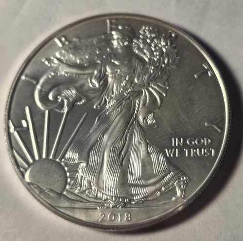 2018 Silver Eagle $1 Dollar 1oz Uncirculated .999 -MS-Brilliant Uncirculated...