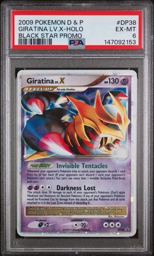 2009 POKEMON DIAMOND & PEARL BLACK STAR PROMO #DP38 GIRATINA LV.X-HOLO PSA 6