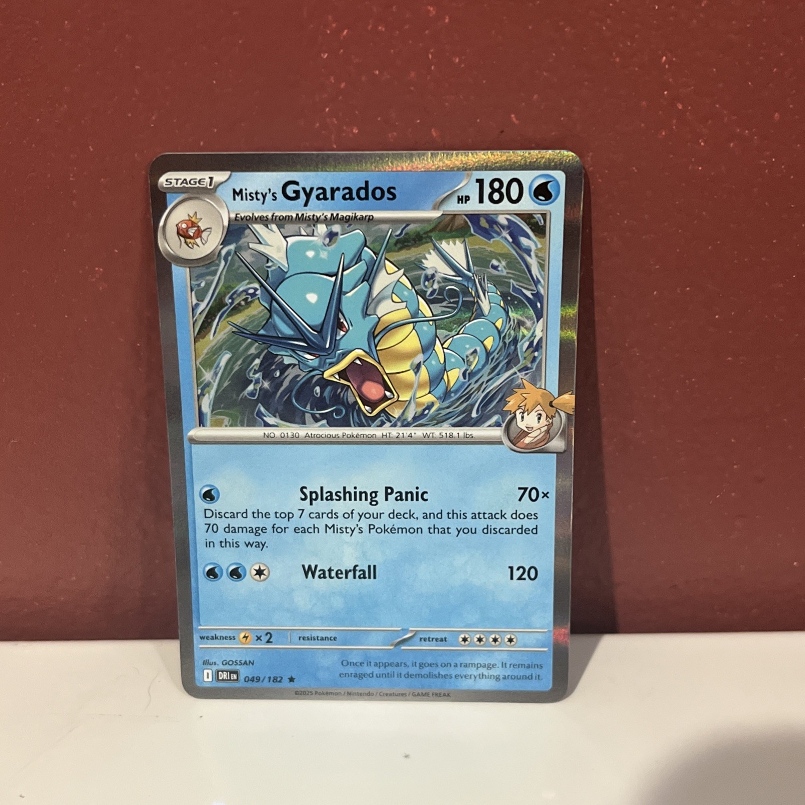 Misty's Gyarados Holo 49/182 Pokemon SV: Destined Rivals 