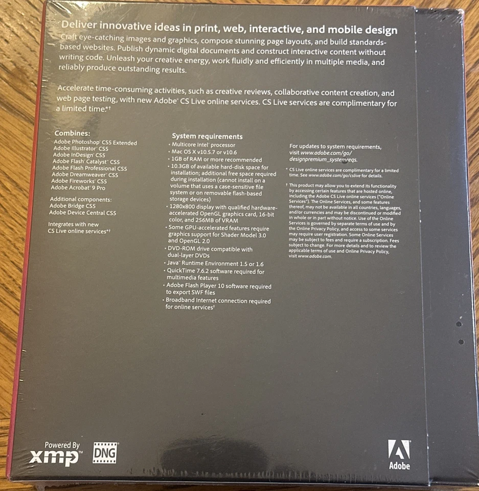 Adobe Creative Suite 5 Design Premium Upgrade from CS4 (MAC) 65065613 - NEW - Image 2 of 4