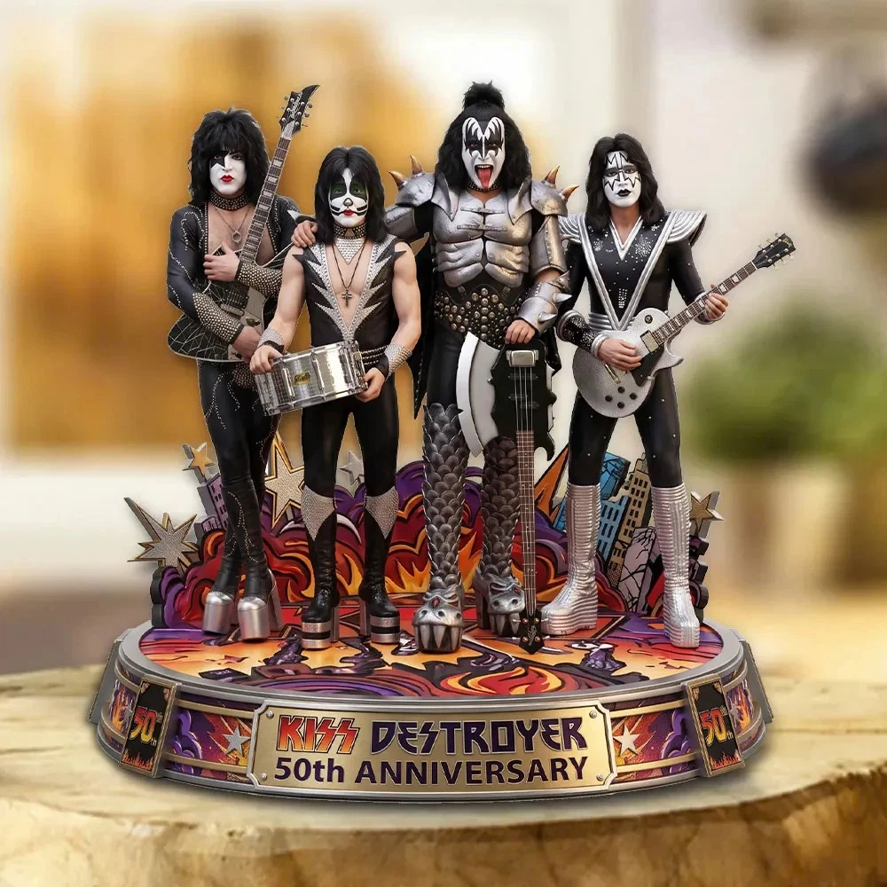 KISS  50th Anniversary 2026 Shape Acrylic Plaque