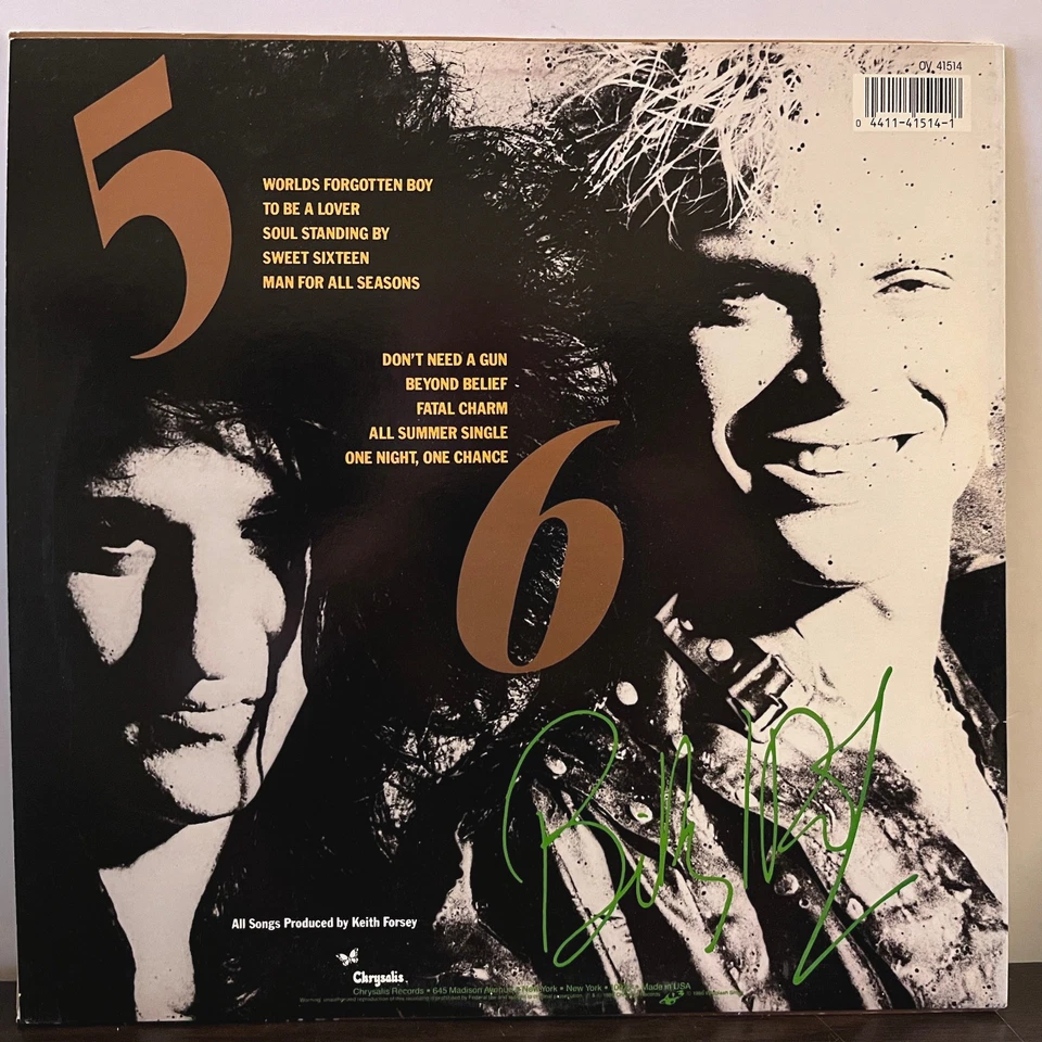 BILLY IDOL - Whiplash Smile (1986, Translucent Vinyl) - 12" Vinyl Record LP - EX - Image 3 of 4