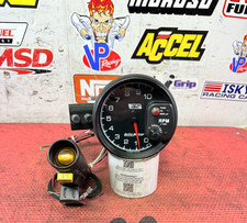 Autometer Gauge Tachometer 5in 10k Rpm Pedestal Wext Shift-lite Es 5999