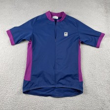 Pearl Izumi Aloft Technical Wear Cycling Shirt Medium Made In The USA Navy Blue