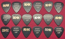 Lot of 18 AC/DC Stiff Upper Lip Double Sided Promotional Guitar Picks 2000