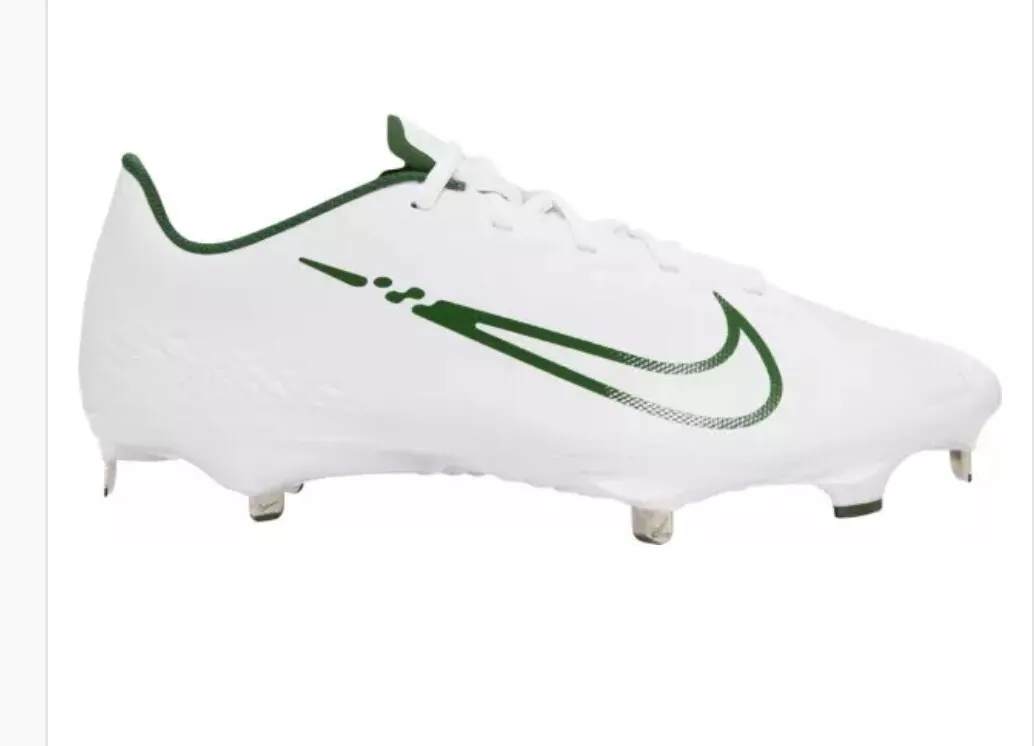 Green and clearance white baseball cleats