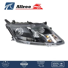 Headlight Assembly Halogen For 2010 2011 2012 Ford Fusion Black Right/Passenger