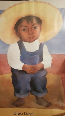 Diego Rivera retrato de Ignacio Sanchez Kunstdruck Printed in U.S.A