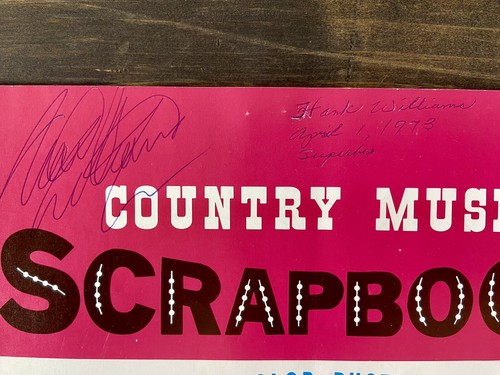 Hank Williams Signed Program Country Music Scrapbook Pamphlet 1973 - Picture 3 of 8