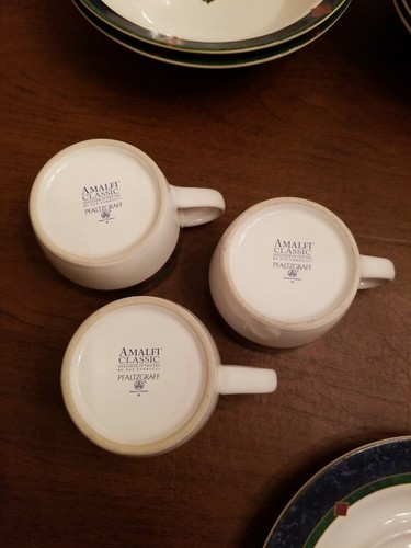 Pfaltzgraff Amalfi Classic Plates, Soup/Cereal Serving Bowls, Gravy Boat & Mugs - Picture 7 of 12