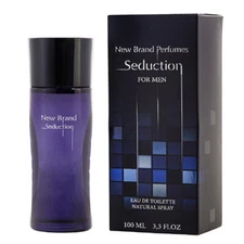 Seduction by New Brand Perfumes 3.3 oz EDT Cologne for Men New in Box