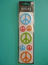 Peace Signs Sticker Pack (1) Sheet Dimensional Vinyl Me & My Big Ideas