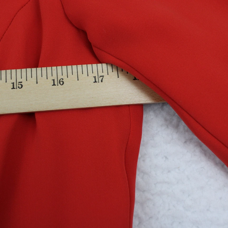 NEW $138 CAbi 216 Women's Jane Jacket Peplum Blazer Size 6 Grenadine Orange - Image 4 of 4