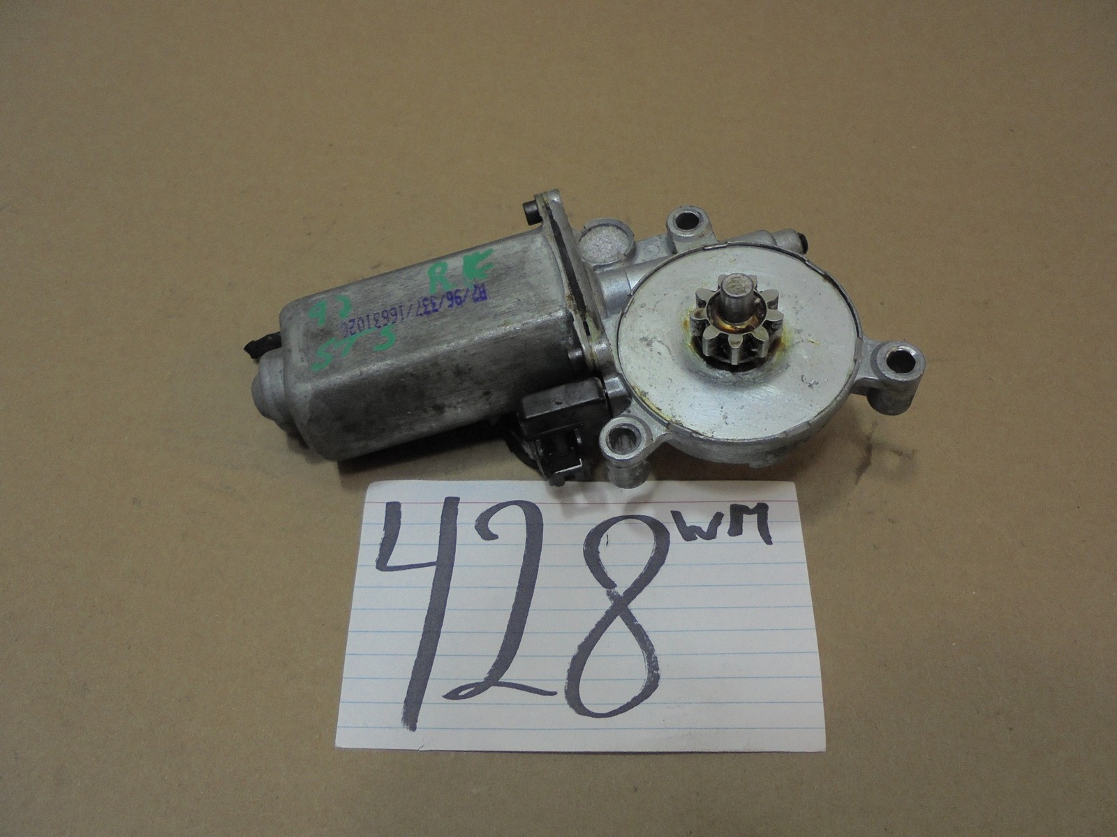 92 93 94 95 96 97 Cadillac SeVille FRONT PASSENGER Side Window MOTOR #428-wm