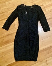 Ralph Lauren Lace Dress Size 4 Green/Black. Orig $175. Lined Dillard’s NWT