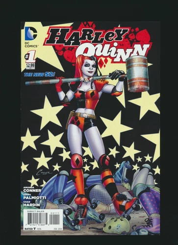 Harley Quinn 1 DC 2014 New 52 VF+ Amanda Connor 1st print No Reserve .99 bid!