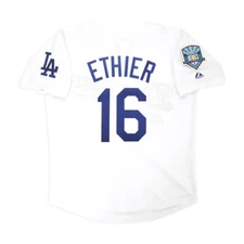 Andre Ethier 2008 Los Angeles Dodgers Home 50th Anniv. Jersey Men's (S-3XL)