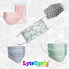 Face Mask Polka Dots Patterns - Disposable Surgical 3 Ply 
