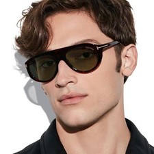 NEW  TOM FORD Rex-02 Sunglasses TF1001 01A Authentic