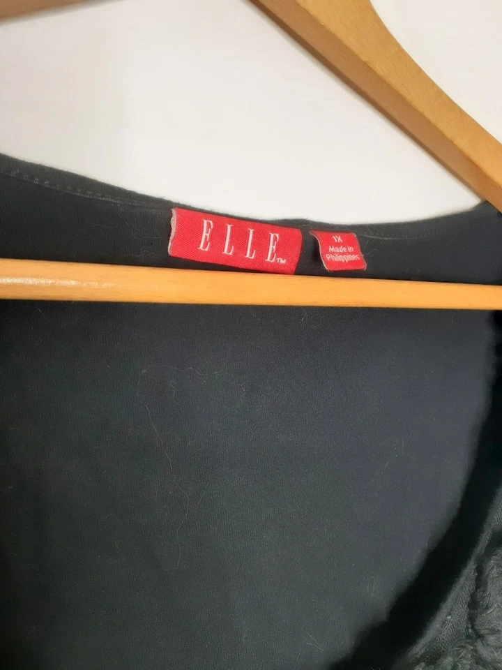 Camiseta sin mangas Elle talla 1XL de piel sintética negra para mujer correa ancha elástica suave elegante Foto 4 de 4