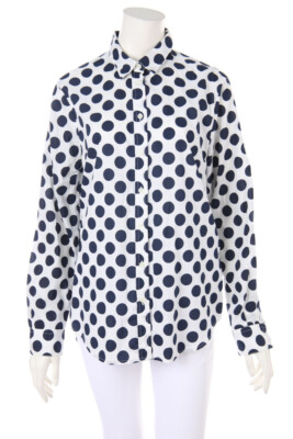 rossana diva Shirt Blouse Dots I 40 = D 34 dark blue