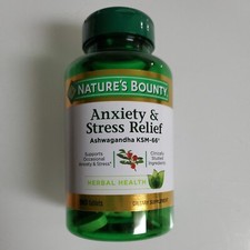 Nature’s Bounty Anxiety Stress Relief Ashwagandha 90 Tablet Exp 2027+