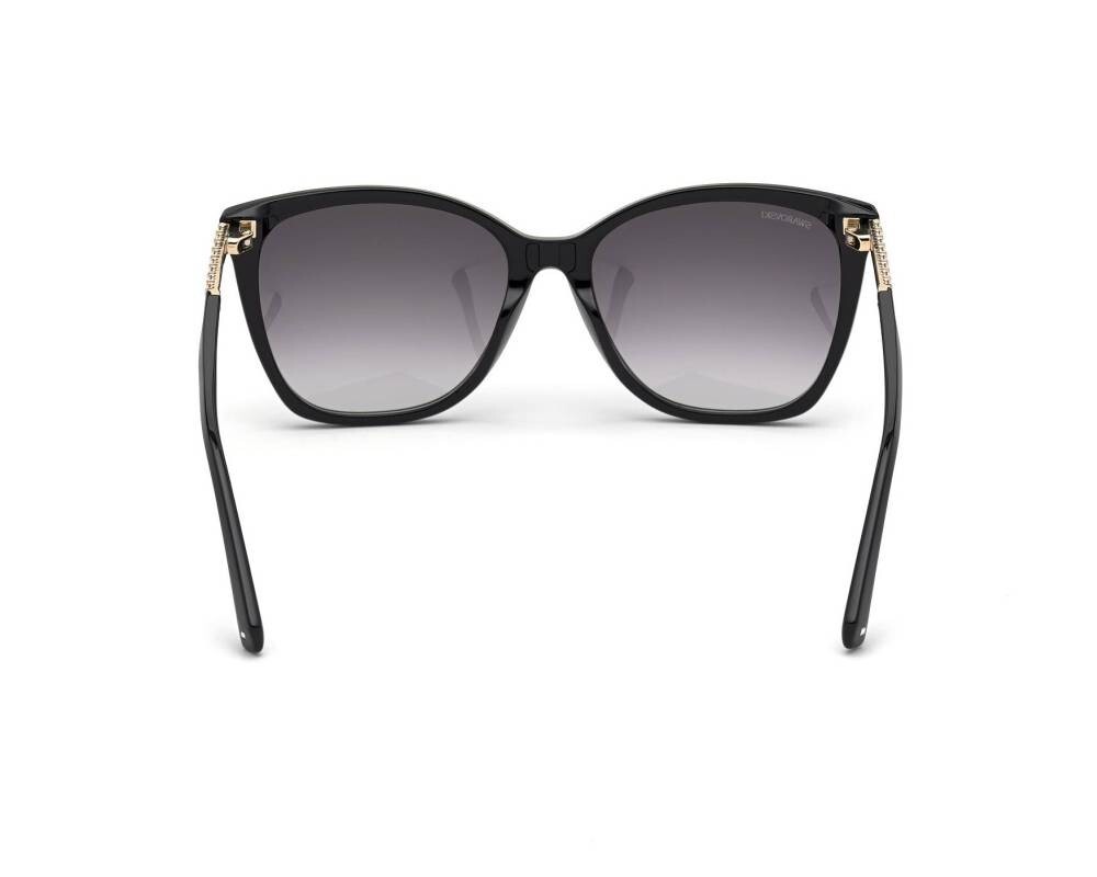 Swarovski SK310 01B Black Cat Eye Plastic Sunglasses Frame  display picture 3