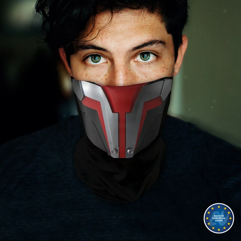 Washable Fabric Face Cover Neck Gaiter Unique Print Darth Revan Design EU Made - Image 3 of 4