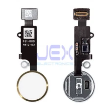 Gold Home Button/Touch Fingerprint ID Sensor Flex Cable For iPhone 7 or 8 Plus