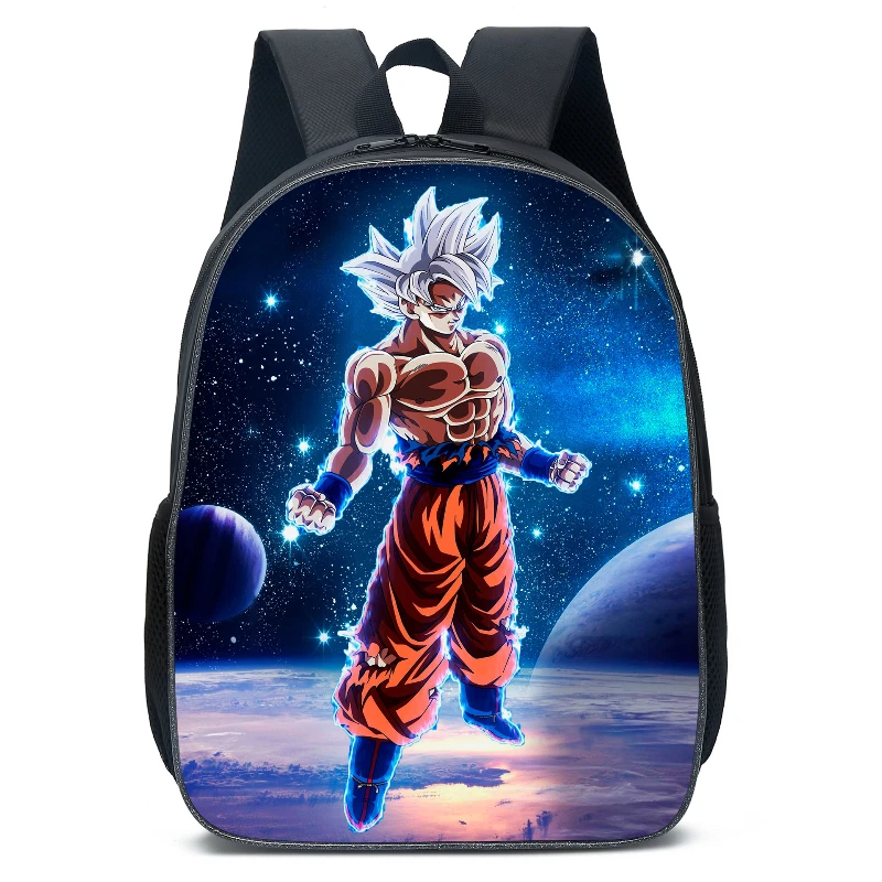 DBS God White Son Goku Ultra Instinct Backpack Student School Book