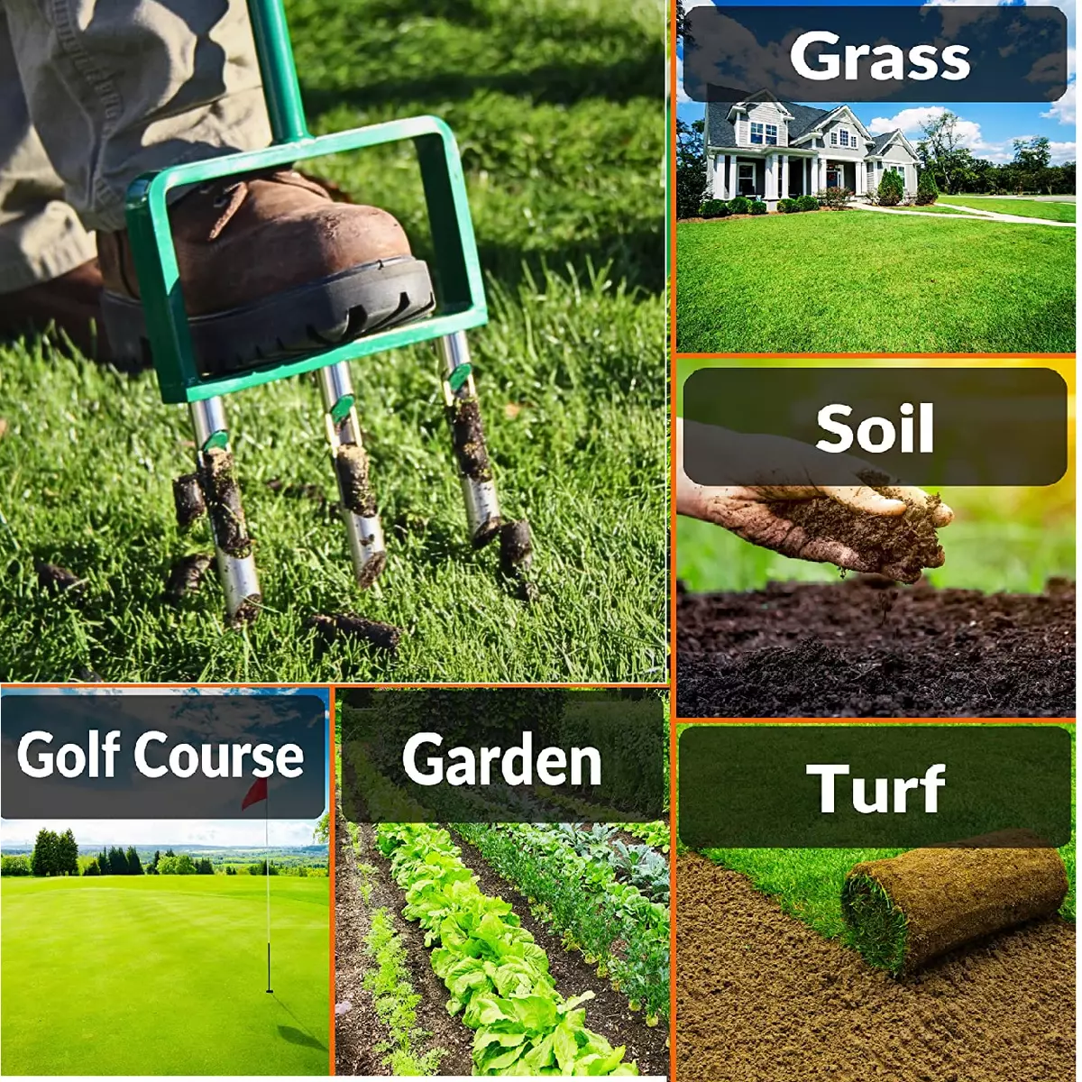 Can i aerate my outlet lawn with a garden fork