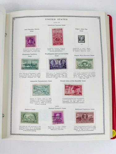 1973 1974 Scott Minuteman Album With US Collection Remnant 100s Stamps Stamp - Picture 8 of 16