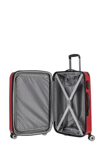 Travelite Koffer Reisekoffer CITY 4w Trolley Koffer M, Rot - Picture 2 of 6