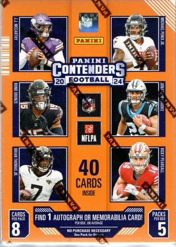2024 Panini CONTENDERS Football NFL Trading Cards Blaster Box
