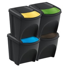 Set separatore rifiuti scatola assortita - 12 modelli - secchio rifiuti sistema selezionatore impilabile