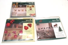 Lot of Wallies Wallpaper Cutouts Lady Bug-Roosters-Moose & Evergreens