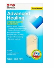 CVS Health Advanced Healing Hydrocolloid Bandages Premium Small Areas 