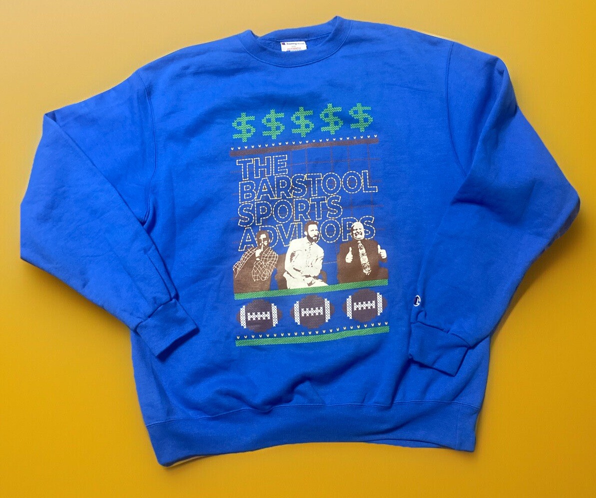 Barstool Sports X Champion Crewneck Sweatshirt Barstool Sports