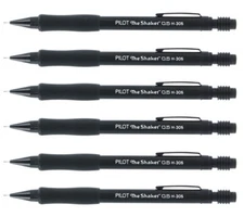 Pilot The Shaker Mechanical Pencils, 0.5mm, Black Barrel, 6-Count (Original)