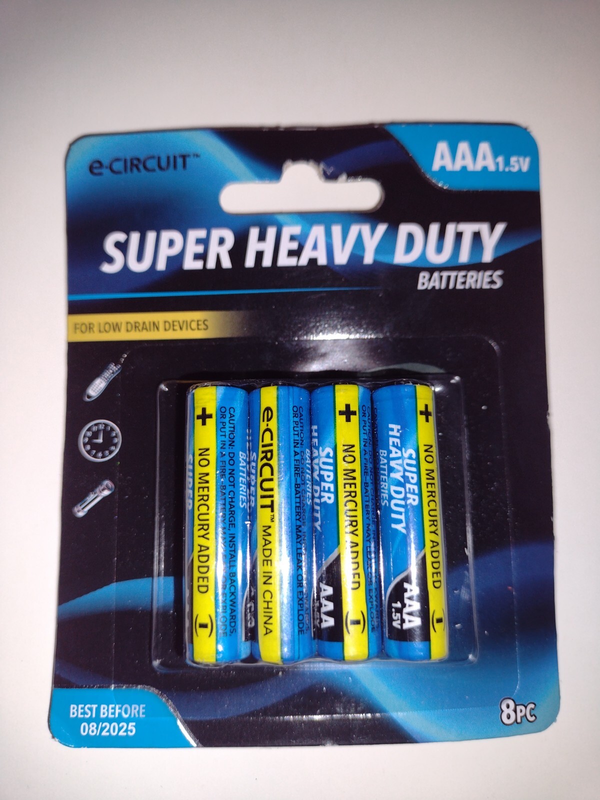 AAA Batteries 1.5v - Pack of 8.-image